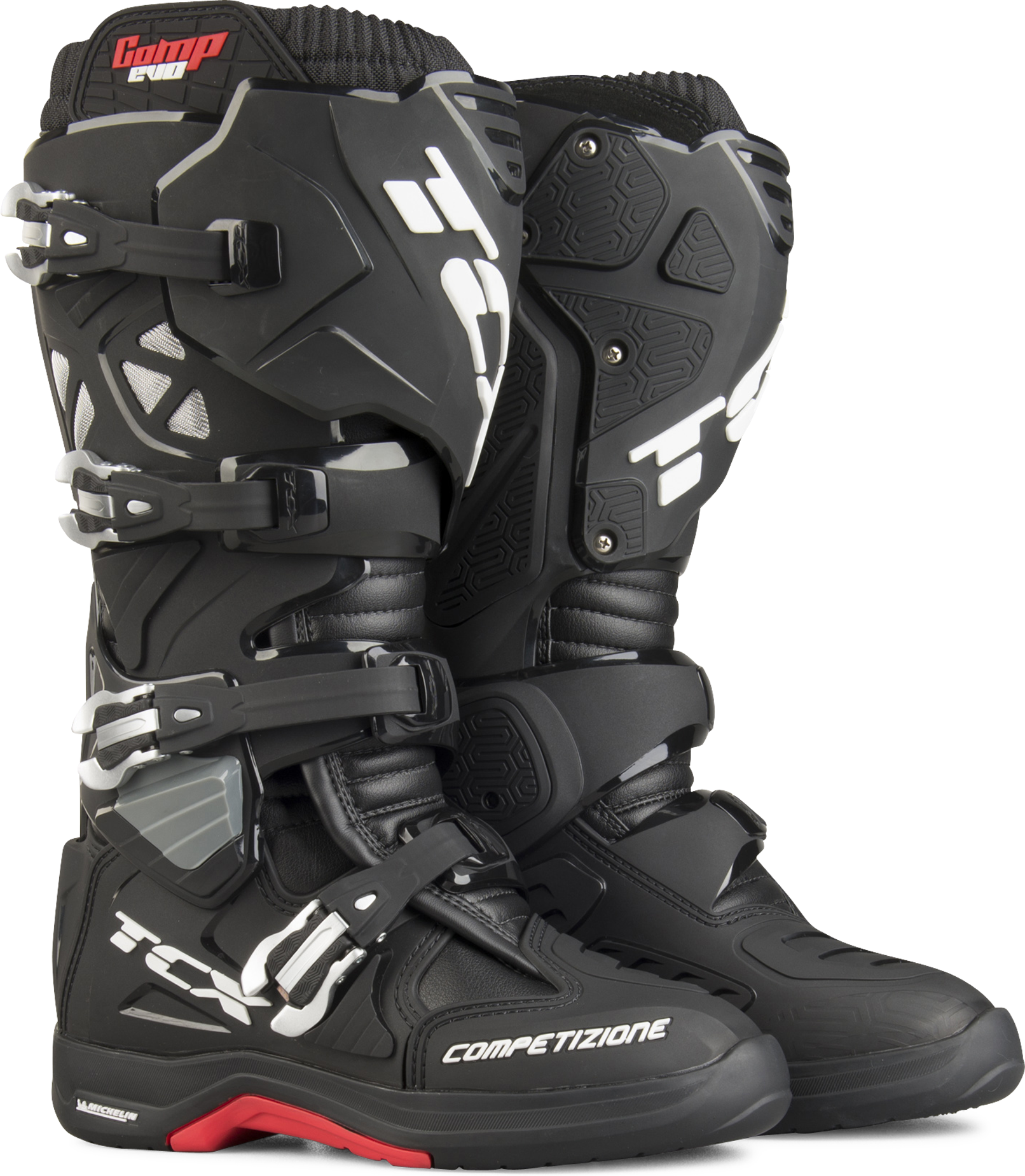 TCX MP-saappaat TCX Comp Evo 2 Michelin Musta TCX MP-saappaat TCX Comp Evo 2 Michelin Musta