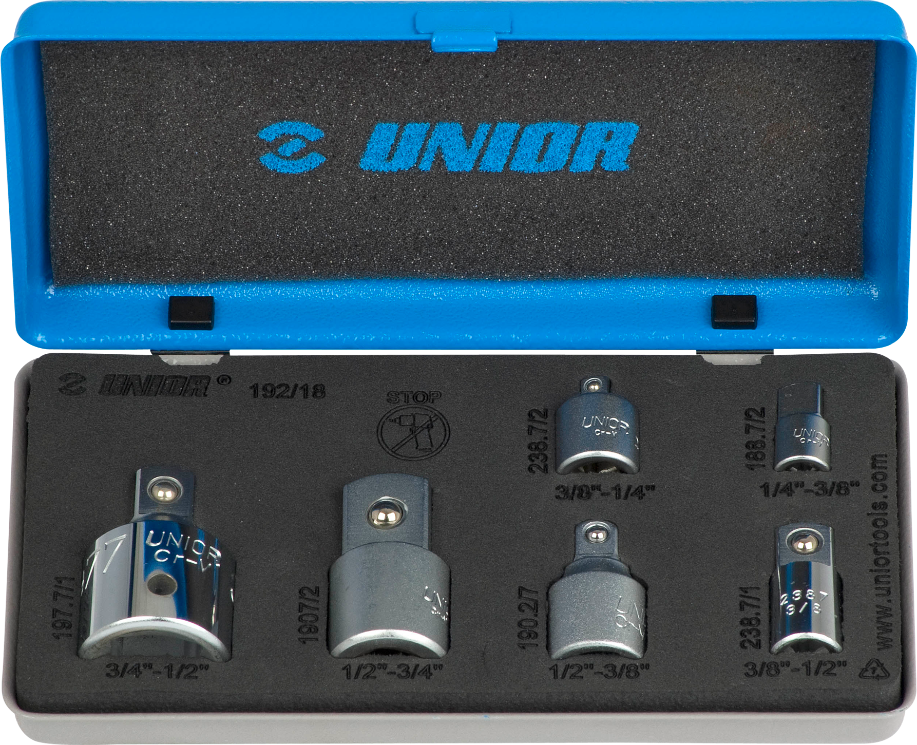 Unior Adapterisarja Unior Hylsyille 6-osaa Unior Adapterisarja Unior Hylsyille 6-osaa