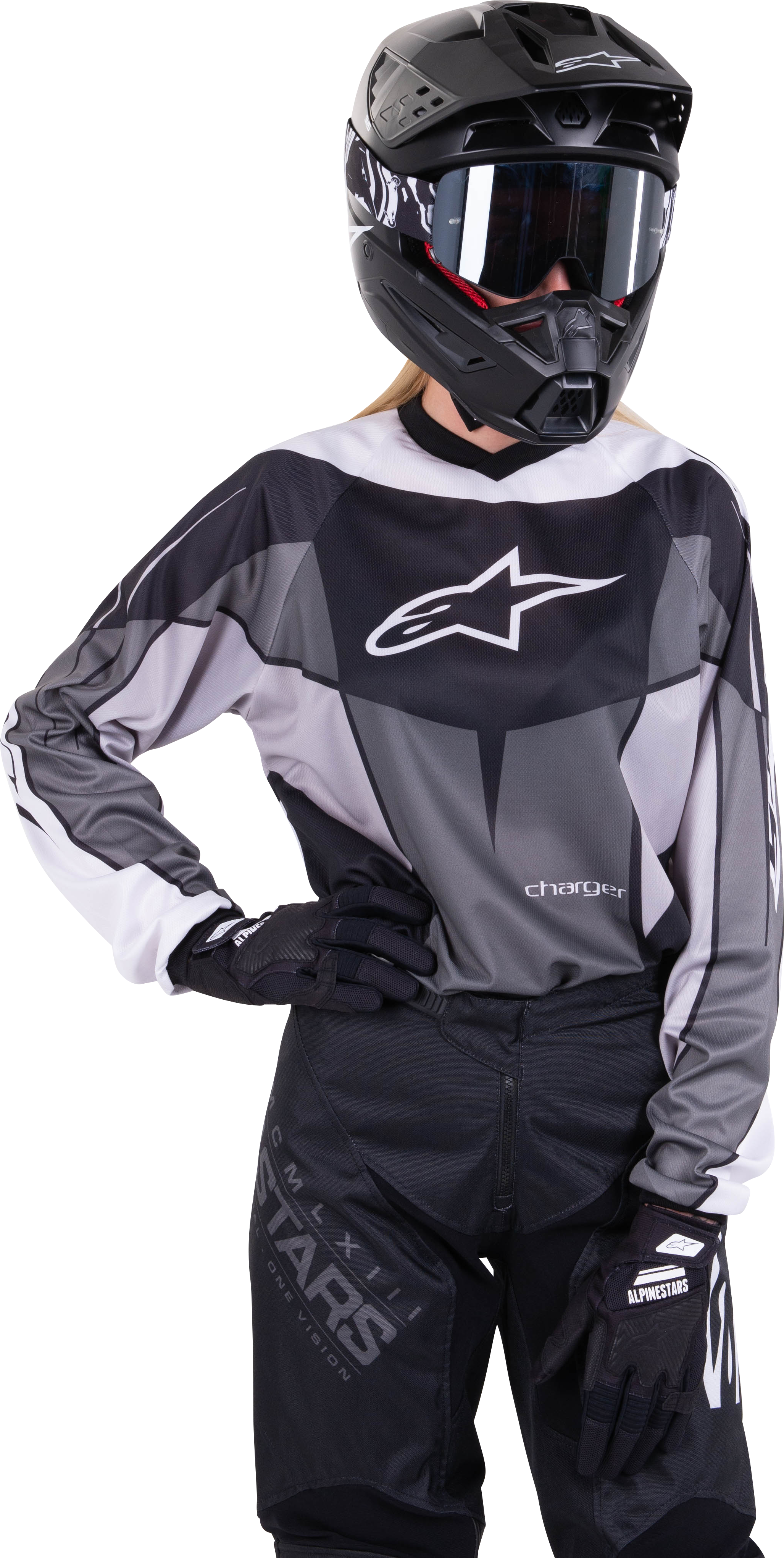 Alpinestars Naisten Crossipaita Alpinestars Stella Charger Harmaa