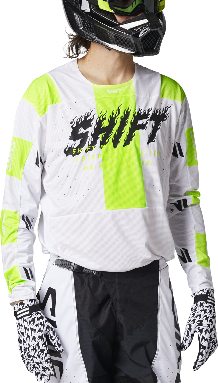 Shift Crossipaita Shift 3LACK Label Flame Valkoinen Shift Crossipaita Shift 3LACK Label Flame Valkoinen