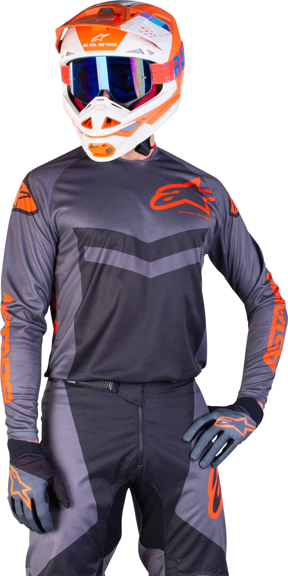 Alpinestars Crossipaita Alpinestars Fluid Speed Harmaa-Oranssi Alpinestars Crossipaita Alpinestars Fluid Speed Harmaa-Oranssi
