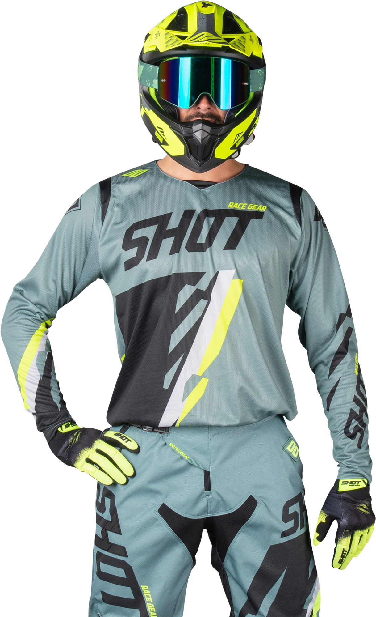 Shot Crossipaita Shot Khaki-Neonkeltainen