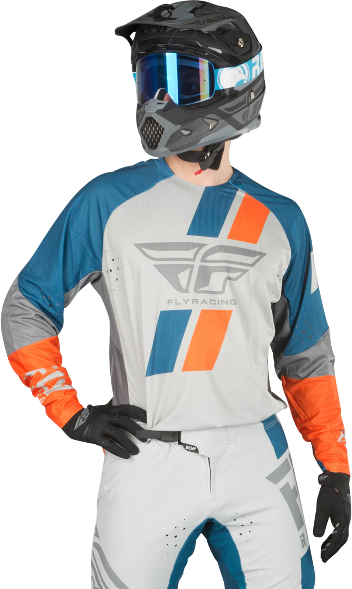 FLY Racing Crossipaita Fly Evo Sininen-Oranssi-Harmaa FLY Racing Crossipaita Fly Evo Sininen-Oranssi-Harmaa