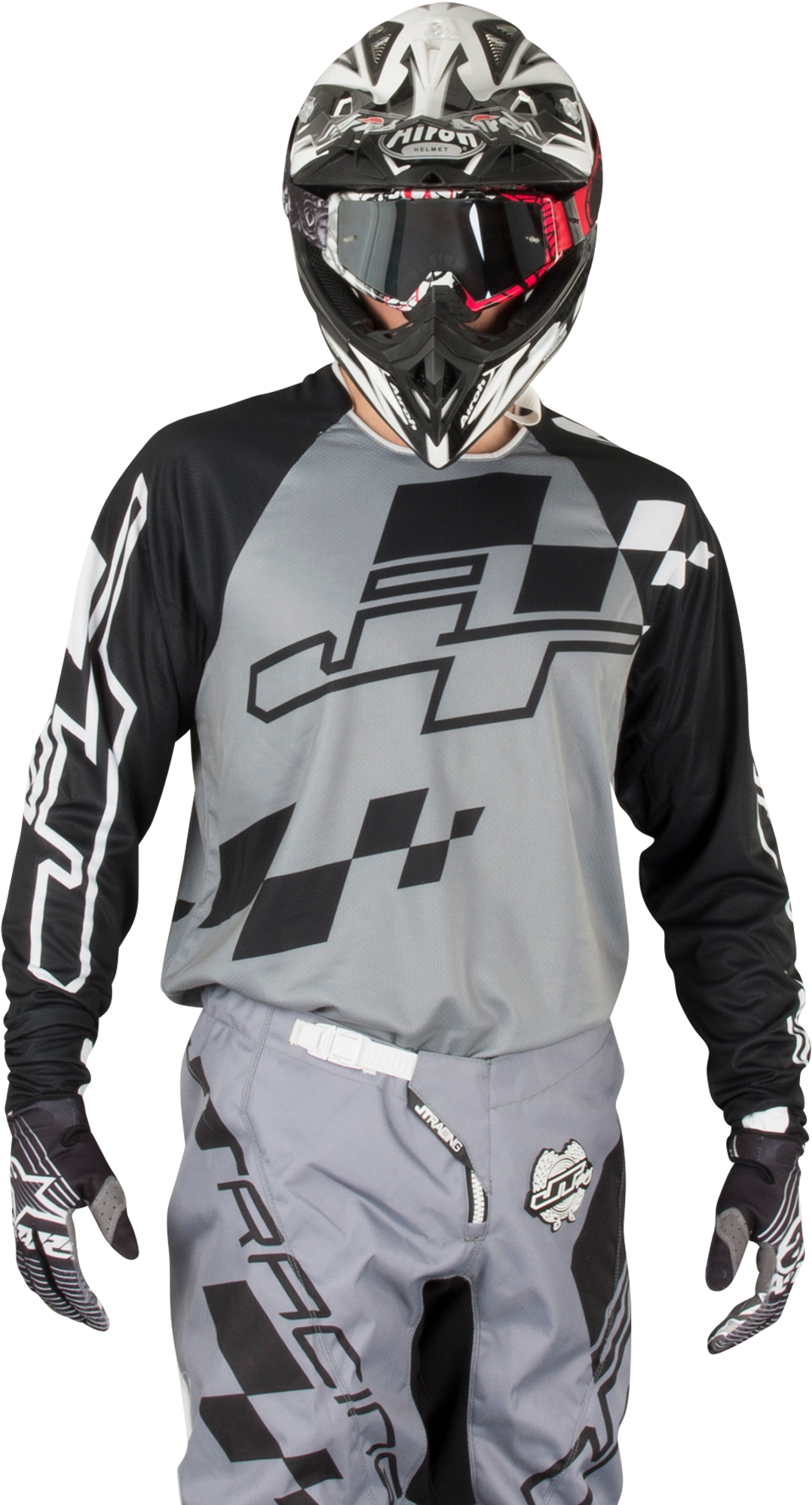 JT Racing Crossipaita JT Racing Hyperlite Checker Musta-Harmaa-Valkoinen JT Racing Crossipaita JT Racing Hyperlite Checker Musta-Harmaa-Valkoinen