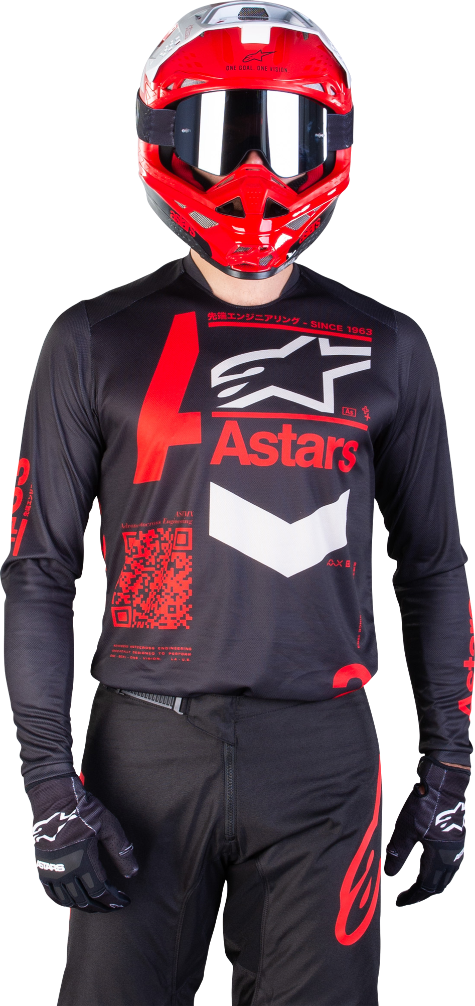 Alpinestars Crossipaita Alpinestars Fluid Chaser Musta-Punainen Alpinestars Crossipaita Alpinestars Fluid Chaser Musta-Punainen