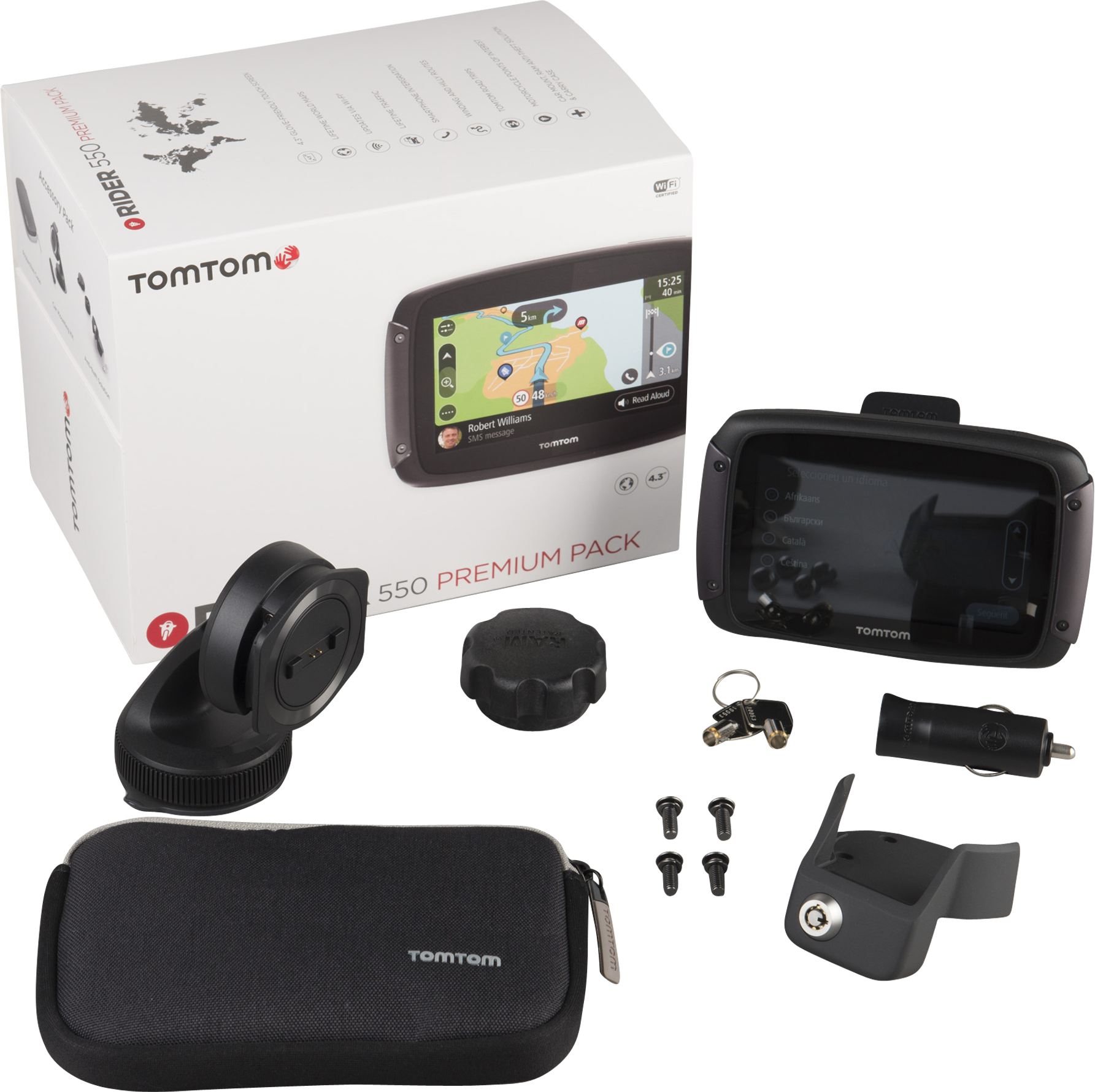 TomTom Rider 550 WORLD Premium Pack 4,3" TomTom Rider 550 WORLD Premium Pack 4,3"