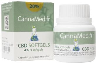CannaMed.fr Boite de 60 capsules de 32 mg de CBD (20%) CannaMed.fr Boite de 60 capsules de 32 mg de CBD (20%)