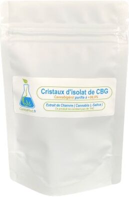 Cristaux de CBG (Cannabigerol) 500/1000 mg (+99,9%) Cristaux de CBG (Cannabigerol) 500/1000 mg (+99,9%)