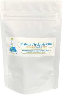 Cristaux de CBG (Cannabigerol) 500/1000 mg (+99,9%)