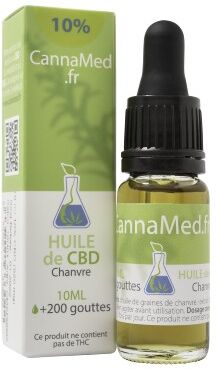 CannaMed.fr Huile de CBD 10% (Cannabidiol)