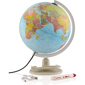 Tecnodidattica Globe terrestre 30 cm interactif textes en français Bleu 30x40x32cm