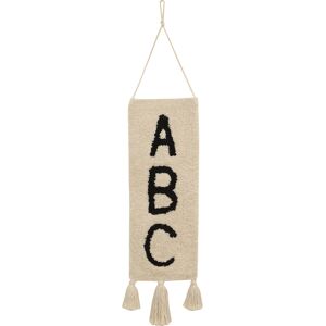 Lorena Canals Tenture murale en coton beige ABC 75x25 Multicolore 75x0x25cm