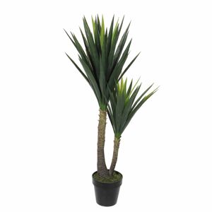 Mica Decorations Yucca artificielle en pot H120 Vert 60x120x60cm