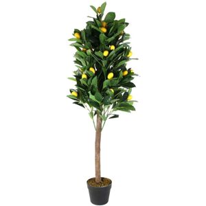 The Home Deco Factory Citronnier artificiel en pot 120 cm Vert 16x120x16cm