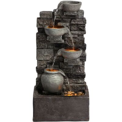 Teamson Home - 4-Level Fountain - Water Fountain - Publicité Teamson Home - 4-Level Fountain - Water Fountain - Publicité