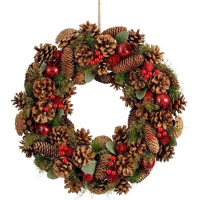 Mica Decorations Couronne brun écume h9xl45xl45cm Marron 45x9x45cm - Publicité Mica Decorations Couronne brun écume h9xl45xl45cm Marron 45x9x45cm - Publicité