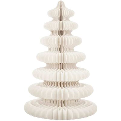 Mica Decorations Sapin de noël décoratif blanc papier h152xl104xl104cm Blanc 104x152x104cm - Publicité Mica Decorations Sapin de noël décoratif blanc papier h152xl104xl104cm Blanc 104x152x104cm - Publicité