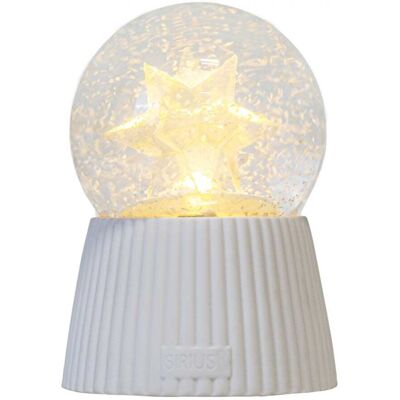 Sirius Boule à neige lumineuse Etoile Blanc 10x15x10cm - Publicité Sirius Boule à neige lumineuse Etoile Blanc 10x15x10cm - Publicité