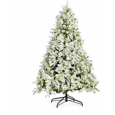 Bizzotto Sapin de noël enneigé 210 cm, 2476 branches, 1500 micro-led, ø 142 cm Blanc 142x210x142cm - Publicité Bizzotto Sapin de noël enneigé 210 cm, 2476 branches, 1500 micro-led, ø 142 cm Blanc 142x210x142cm - Publicité