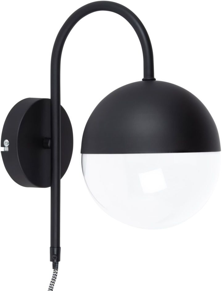 Maisons du Monde Applique boule en verre et métal noir Maisons du Monde Applique boule en verre et métal noir