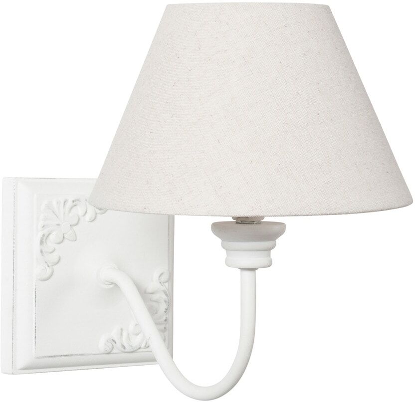 Maisons du Monde Applique effet blanchi et abat-jour écru Maisons du Monde Applique effet blanchi et abat-jour écru