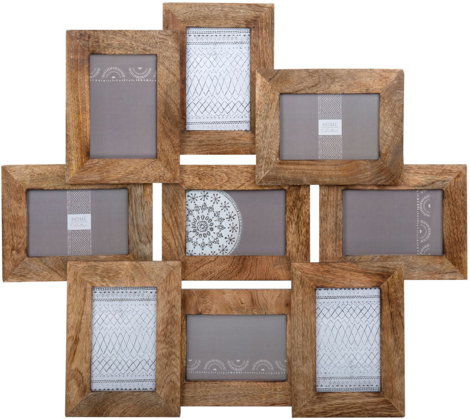 Maisons du Monde Cadre multivues 9 vues en manguier 58x66 Maisons du Monde Cadre multivues 9 vues en manguier 58x66