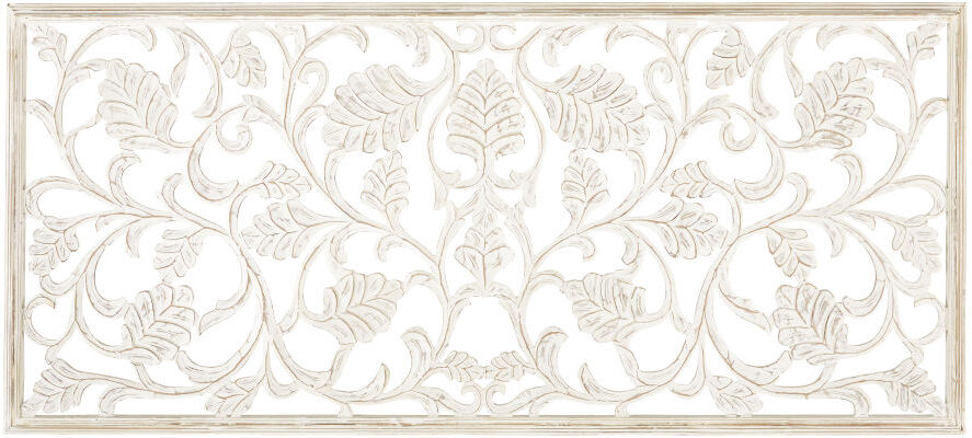 Maisons du Monde Déco murale sculptée blanche 180x80 Maisons du Monde Déco murale sculptée blanche 180x80