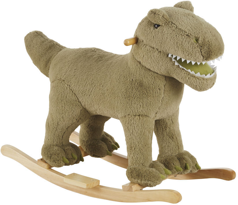 Maisons du Monde Dinosaure à bascule vert et pieds en peuplier Maisons du Monde Dinosaure à bascule vert et pieds en peuplier