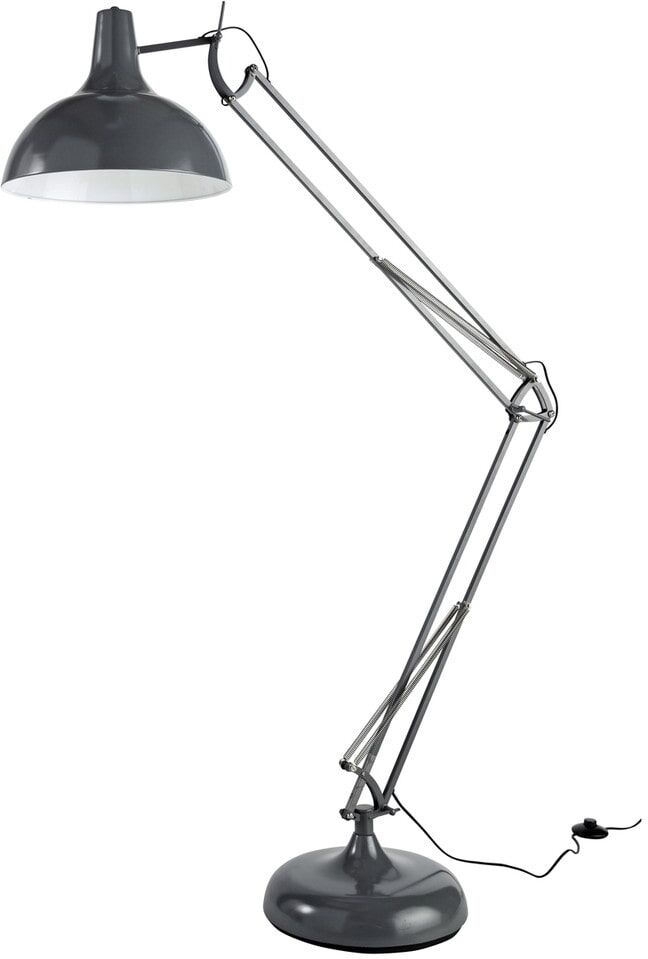 Maisons du Monde Lampadaire orientable en métal gris Maisons du Monde Lampadaire orientable en métal gris