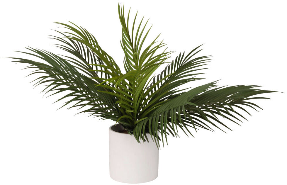 Maisons du Monde Mini palmier artificiel avec pot blanc Maisons du Monde Mini palmier artificiel avec pot blanc