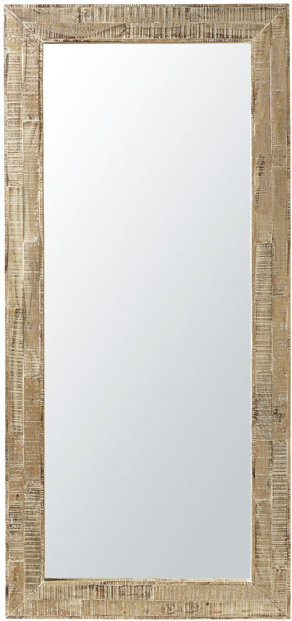 Maisons du Monde Miroir en bois recyclé blanchi 94x207