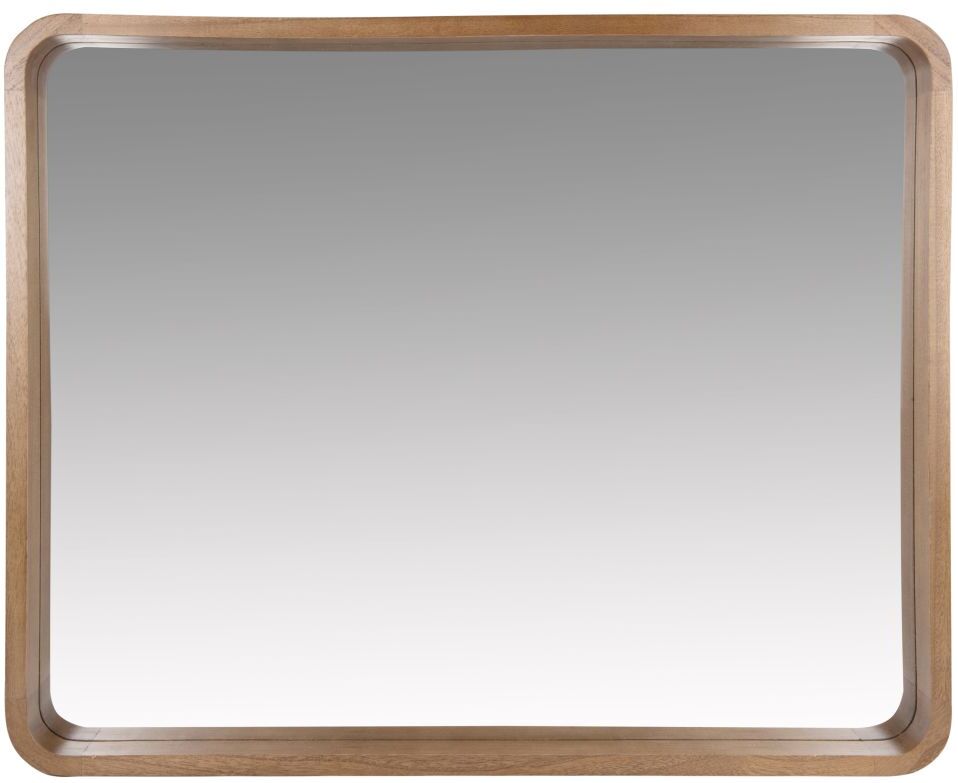 Maisons du Monde Miroir en paulownia marron 78x63 Maisons du Monde Miroir en paulownia marron 78x63