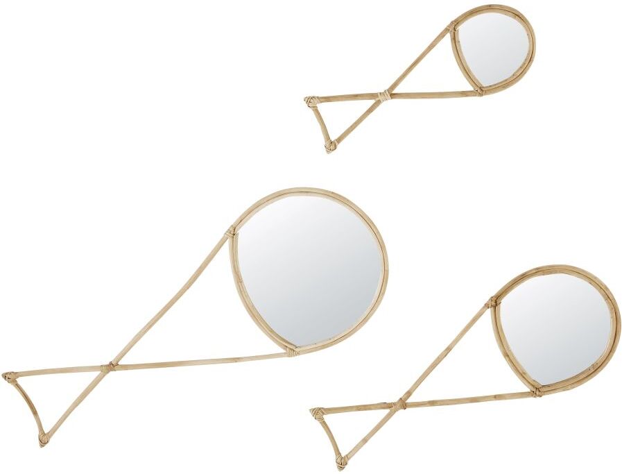 Maisons du Monde Miroirs poisson en rotin (x3) Maisons du Monde Miroirs poisson en rotin (x3)