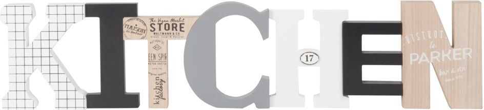 Maisons du Monde Mot déco murale à motifs 88x20 Maisons du Monde Mot déco murale à motifs 88x20