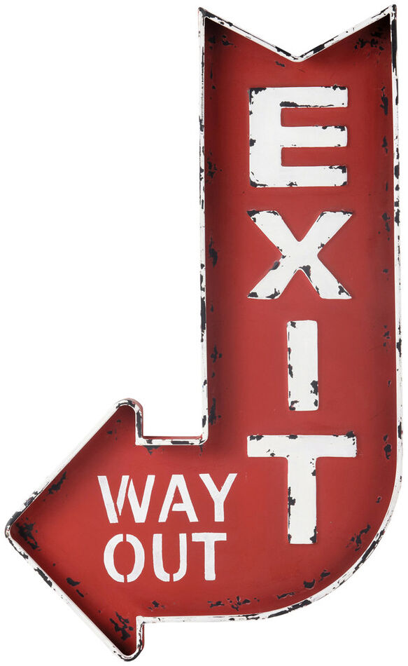 Maisons du Monde Panneau mural en métal rouge 49x81 Maisons du Monde Panneau mural en métal rouge 49x81