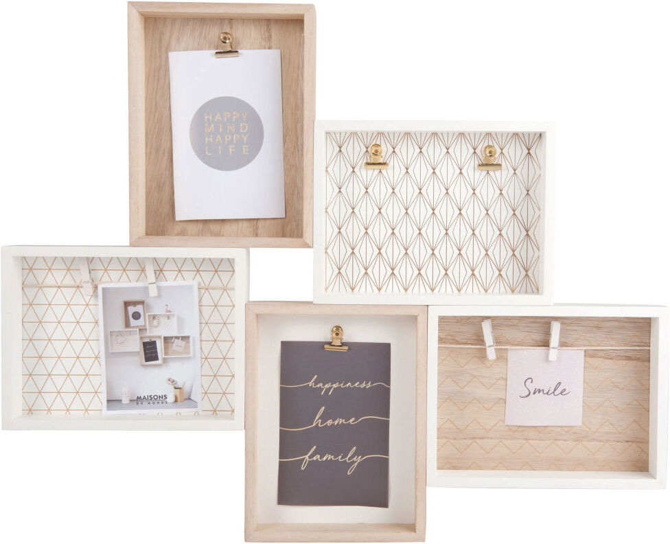 Maisons du Monde Pêle-mêle 5 cadres 59x48 Maisons du Monde Pêle-mêle 5 cadres 59x48
