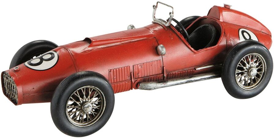Maisons du Monde Satuette voiture en métal rouge L32 Maisons du Monde Satuette voiture en métal rouge L32