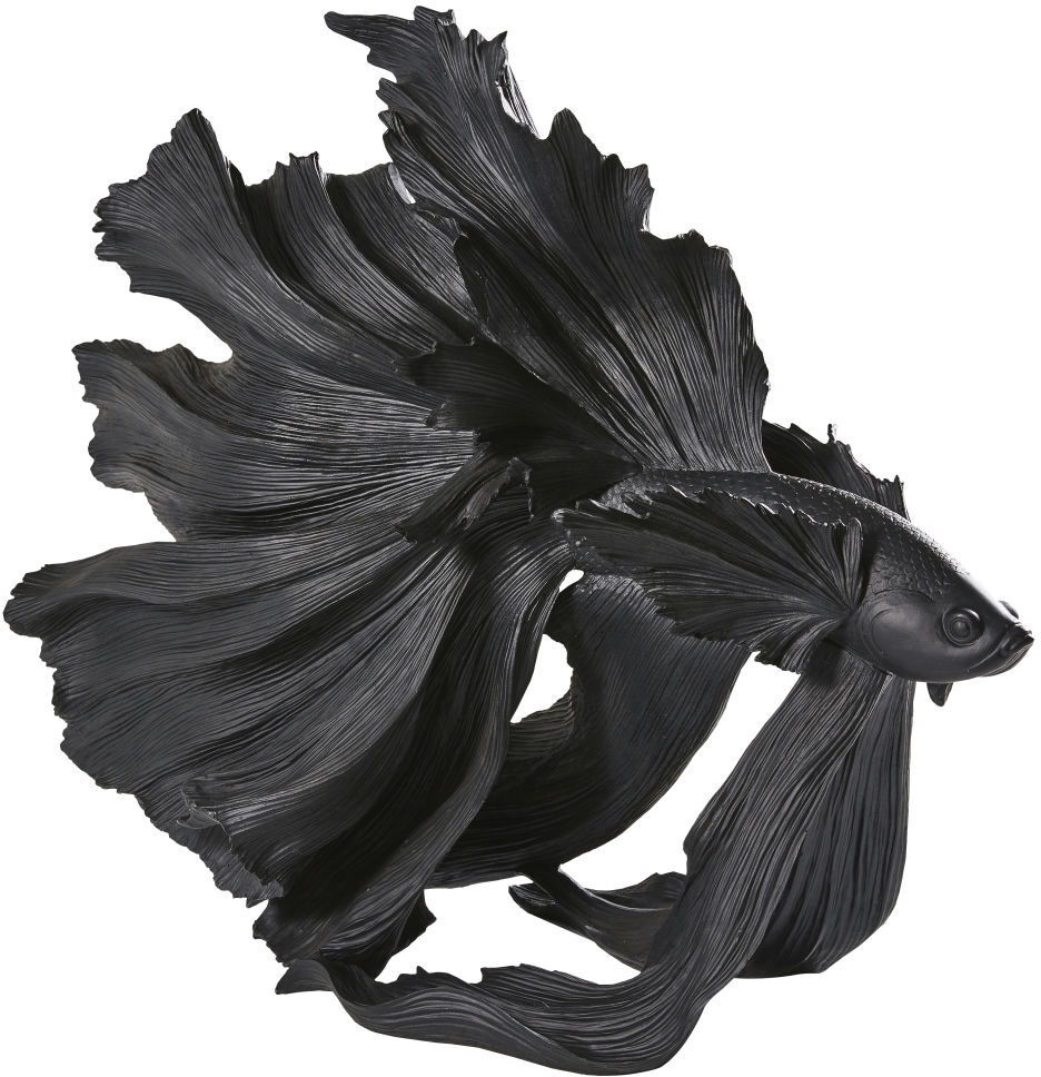 Maisons du Monde Statue poisson noir mat H56 Maisons du Monde Statue poisson noir mat H56