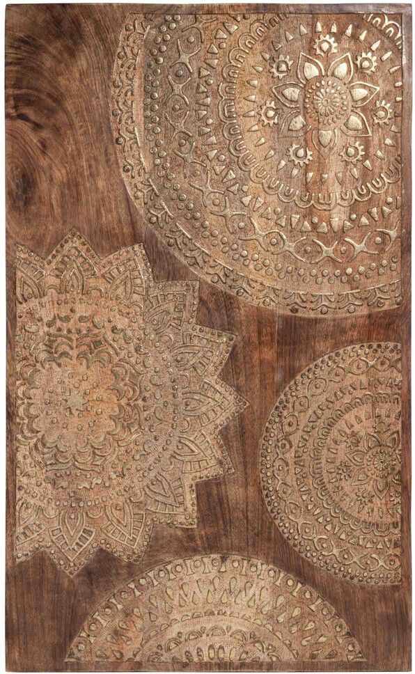 Maisons du Monde Tableau en manguier sculpté doré 50x82 Maisons du Monde Tableau en manguier sculpté doré 50x82