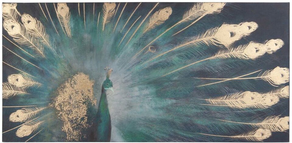 Maisons du Monde Toile paon 90x45 Maisons du Monde Toile paon 90x45