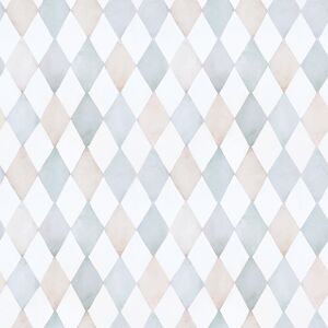 Lilipinso Papier peint Harlequin bleu (50 cm x 10 m) Bleu 50x1000cm