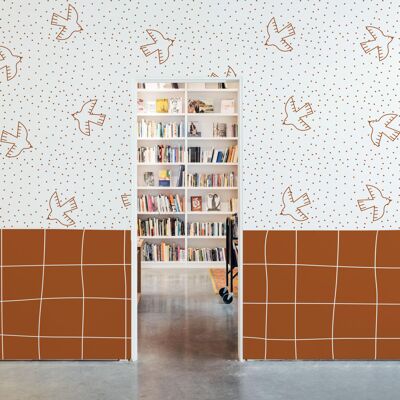 Acte Deco Papier peint enfant oiseaux, brun 450 x 250cm Marron 450x250x450cm - Publicité Acte Deco Papier peint enfant oiseaux, brun 450 x 250cm Marron 450x250x450cm - Publicité