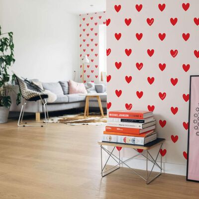 Acte Deco Papier peint enfant amour coeur, rouge 375 x 250cm Rouge 375x250x375cm - Publicité Acte Deco Papier peint enfant amour coeur, rouge 375 x 250cm Rouge 375x250x375cm - Publicité