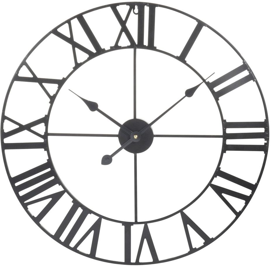 Maisons du Monde Horloge en métal noir D60 Maisons du Monde Horloge en métal noir D60