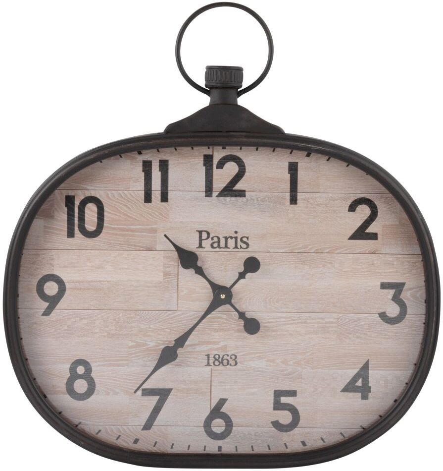 Maisons du Monde Horloge gousset en métal 60x64 Maisons du Monde Horloge gousset en métal 60x64