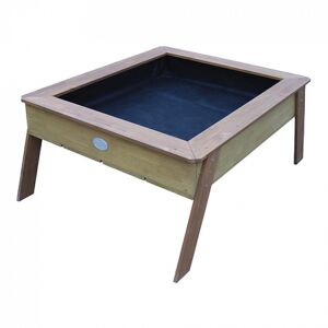 Axi Table multifonction en bois marron pour enfant dès 3 ans Bleu 110x50x94cm