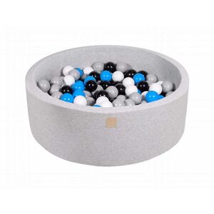 MeowBaby Gris clair Piscine à balles Blanc/Bleu/Noir/Gris H30cm Multicolore 90x30x90cm