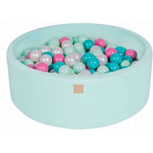 MeowBaby Menthe Piscine à balles Perle/Turquoise/Rose Clair/Menthe H30 Multicolore 90x30x90cm