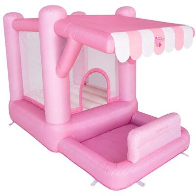 Flamingueo Château gonflable enfant avec aire de jeu PVC rose Rose 290x185x190cm - Publicité Flamingueo Château gonflable enfant avec aire de jeu PVC rose Rose 290x185x190cm - Publicité