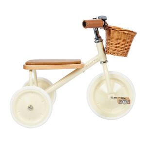 Banwood Tricycle vintage en métal crème Blanc 40x50x60cm